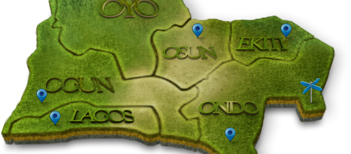 Southwest Nigeria Map